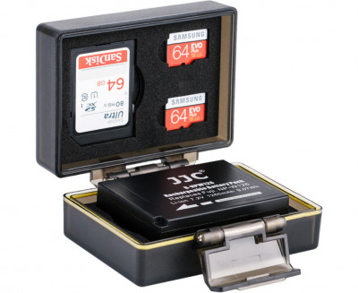 Бокс для аккумулятора Fujifilm NP-W126 и карт памяти SD / MicroSD