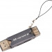 Картридер USB 3.0 / Type-C / MicroUSB OTG для SD и MicroSD карт памяти (серый)